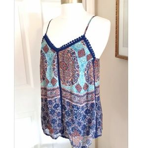 Collective Concepts Medallion Print Sleeveless Top